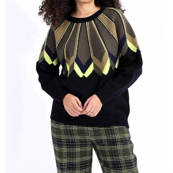 ISO Lili Sidonio Sweater with Geometric Pattern - Picture 1 of 1
